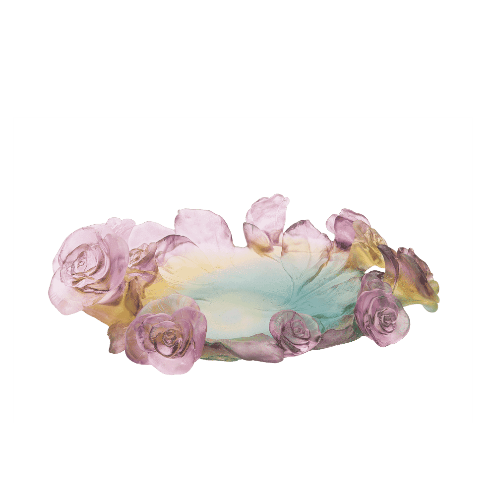 Daum Crystal Rose Passion Bowl